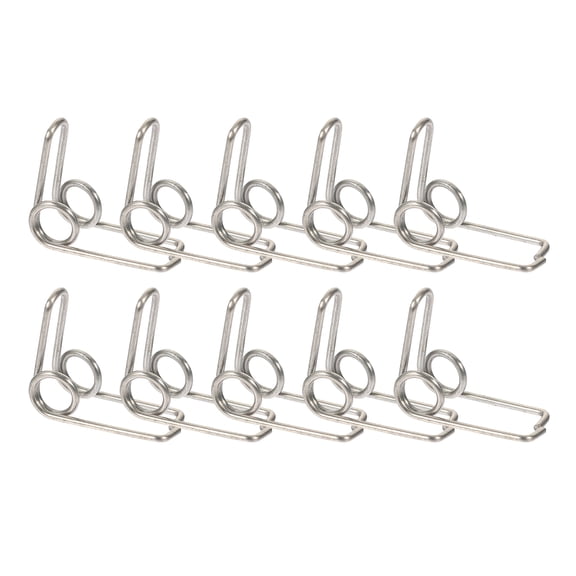IDEANATEGRATE Trumpet Watergate Key Springs Metal 10Pcs 0.5x0.3x0.6in