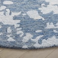 thumbnail image 3 of SAFAVIEH Pine Jalen Oriental Area Rug, Blue/Ivory, 6' x 6' Round, 3 of 10