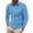 Sky Blue, variant on Beugl Mens Shirts Clearance, Men's Fashion Spring and Autumn Casual Long Sleeve Zipper Solid Color Long Sleeve T Shirt Top Golf Shirts for Men, Polo Shirts for Men Black L