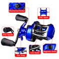 thumbnail image 4 of Baitcasting Reel Left Right Hand Casting Reel Saltwater 7.2:1 High Speed 10KG Max Drag 18+1BB Carp Fishing Reels ,Rigid Aluminum Skeletal Frame, 4 of 7