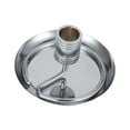 thumbnail image 4 of Quemador de bobinas Soporte de bobinas de quemador con bandeja Estante de exhibición de rollos de moxibustión de acero inoxidable estable simple para Plata, 4 of 8