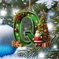 thumbnail image 4 of Home Decor Christmas Decoration Christmas Decorations Santa Figure Christmas Pendant 2D Acrylic 26 Letters Pendant Christmas Tree Decoration Christmas Decoration Figures, 4 of 4
