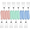 thumbnail image 1 of 12 Piezas Tenedores para NiñOs PequeñOs, Utensilios para NiñOs PequeñOs, Tenedores para BebéS Acero Inoxidable, Cubiertos para NiñOs, Juego Cubiertos para NiñOs AutoalimentacióN, 1 of 7