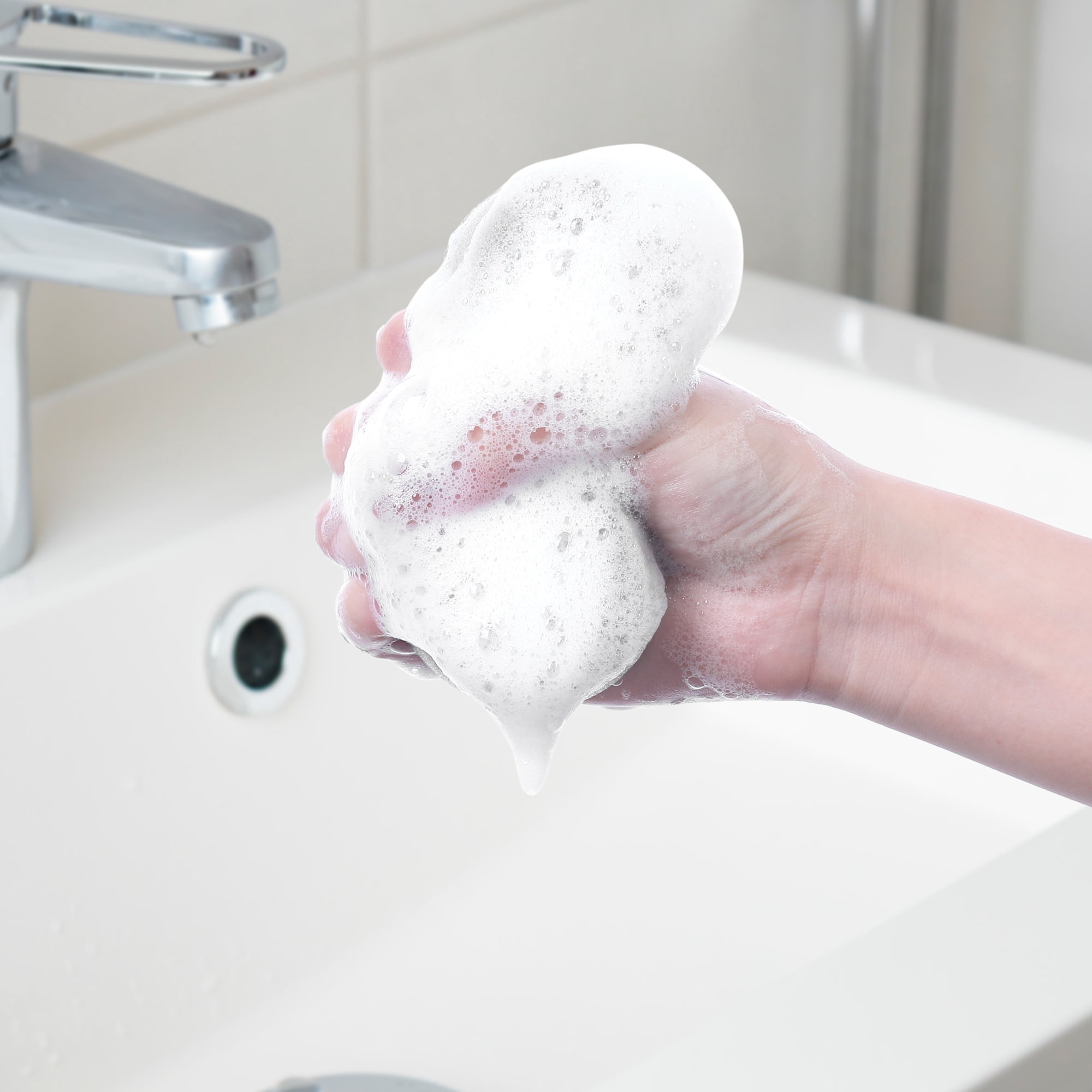 Unique Bargains Kitchen Scrub Sponges Non-Scratch Cleaning Sponge for Household Silver 3