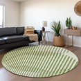 thumbnail image 5 of HomeRoots 678787 8 ft. Green, Ivory & Gray Geometric Transitional Washable Round Area Rug with UV Protection, 5 of 9