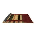 thumbnail image 2 of Ahgly Company Indoor Round Abstract Brown Contemporary Area Rugs, 6' Round, 2 of 4