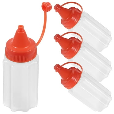 HOMEMAXS  4 Pcs Storage Bottles for Liquid Dispenser Squeeze
