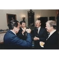 thumbnail image 2 of Four Presidents Nixon Reagan Ford Carter Toasting In The Blue Room Prior To Leaving For Egypt And Sadat'S Funeral. Oct., 2 of 2