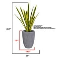thumbnail image 5 of Vintage Home Artificial Faux Real Touch 46'' Tall Snake Plant (Sansevieria), 5 of 5