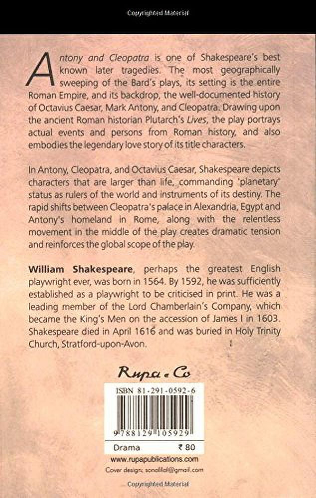 William Shakespeare: Antony and Cleapatra, (Paperback)