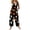 #16Dark Gray, variant on Women's Halloween Black Cat Skull Pumpkin Print Adjustable Strap Bib Overalls Wide Leg Jumpsuit With Pockets Black 2XL
