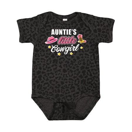 

Inktastic Aunties Little Cowgirl with Cowgirl Hat and Boots Gift Baby Girl Bodysuit