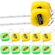 thumbnail image 5 of Mini llavero de cinta métrica automática, cinta métrica portátil de alta precisión con llavero (colores surtidos), 12 Uds., 5 of 5