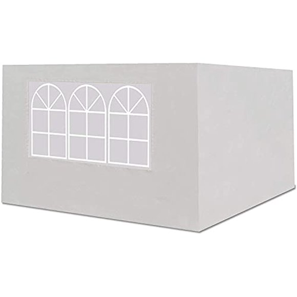 BenefitUSA Sidewalls 10'X6.4' Size for Tent Outdoor Pop Up Canopy Gazebo Marquee (White)