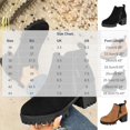 thumbnail image 4 of Taqqpue Women's Ankle Boots Plus Size Round Toe Side Zipper Chunky Heel Comfortable Booties for Women Size 5.5-11 Fashion Dress Shoes Fall Winter Footwear Casual Walking Daily Wear, 4 of 10