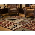 thumbnail image 3 of Tayse Nature Area Rug 6548 Brown Bears Moose 5' 3" x 7' 3" Rectangle, 3 of 3