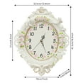thumbnail image 2 of Vintage Decorative Wall Clock, Small Round White Wall Clock Battery Operated Silent French Country Decor Wall Clocks for Farmhouse, Kitchen, Bedroom, 2 of 20