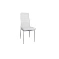 thumbnail image 4 of K-Living Nash 5PCS White Anti Scratch, Powder Coated Metal Dining Set with PU Chairs (Table with 4 Chairs), 4 of 4