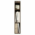 thumbnail image 3 of Furinno FULDA 3-Tier Narrow Bookshelf 6-In Width Storage Shelf Amber Pine, 3 of 5