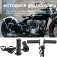 thumbnail image 2 of Poignée de Moto Électrique 1 Paire Poignée de Moto Température Réglable Interrupteur 22mm Guidon Chauffage Électrique Poignée en Caoutchouc 12v Moto, 2 of 8
