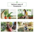 thumbnail image 3 of 100pcs Plastic Plant Nursery Pots Seedling Flower Plant Container And Seed Starting Pots Reusable,4 Inch, 3 of 5