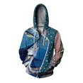 thumbnail image 1 of Sudadera con estampado de tortuga para hombre, sudadera personalizada con estampado de peces, sudadera con capucha informal y versátil, sudadera con capucha con cremallera, 1 of 5