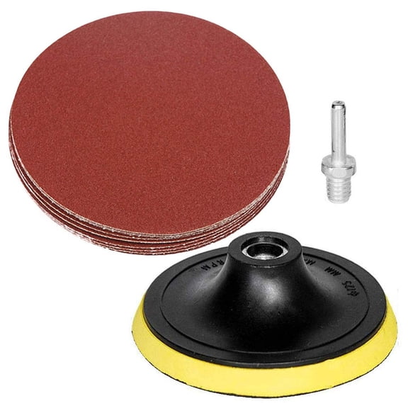 5-Inch Sanding Discs 60 Grit for Sander - 1PCS BACKING PAD 50PCS100#SANDING DISCS
