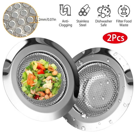 

Kitchen Sink Strainer iMounTEK 4.5 Stainless Steel Sink Mesh Stopper for Kitchen Drain Basket Filter 2Pcs