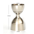 thumbnail image 2 of Premium Double Cocktail Jigger, 1oz/2oz Made from Stainless Steel 304, 2 of 5