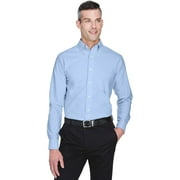 A Product of UltraClub Mens Classic Wrinkle-Resistant Long-Sleeve Oxford -Bulk Light Blue