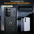 thumbnail image 6 of ANTSHARE for Samsung Galaxy S25 Ultra Case, Built in Rotatable Kickstand Ring & 1*Tempered Glass Screen Protector, Military ShockProof Protective Case for Samsung Galaxy S25 Ultra, 6 of 7