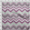 thumbnail image 4 of oneOone Cotton Silk Fuschia Pink Fabric Ikat Sewing Material Print Fabric By The Yard 42 Inch Wide, 4 of 6