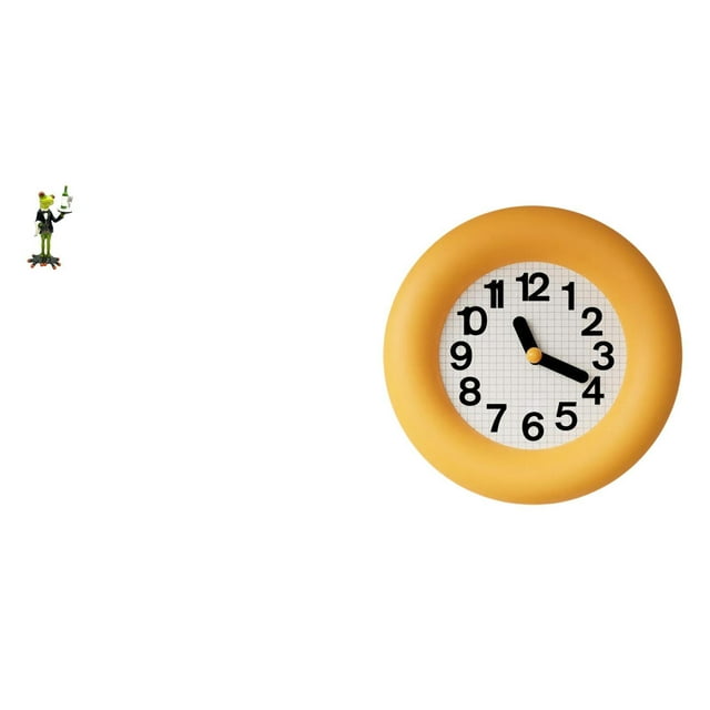 Escultura de rana camarero contemporánea, reloj de pared analógico, figura decorativa de animal, adorno silencioso de madera para cocina, comedor y do