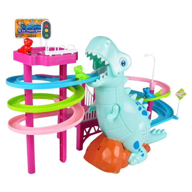 It-100 Handheld Math Games for Kids Kid Play Foam Cubes for Toddlers Color Sorting for Toddlers Butterflies Climbing Toys For Boys And Girls Dinosaur Slide Ramping Toys Set Music Function