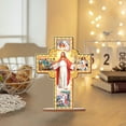 thumbnail image 7 of Diamond Art Painting Ornament, Crucifix Jesus Tabletop Decoration Special Shape Diamond Art for Home Decor Ornaments and Gifts, 7 of 7