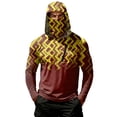 thumbnail image 2 of Mens Fishing Shirts Long Sleeve Sun Hoodies With Face Mask Uv Protection Cooling Hooded Rash Guard Shirts, XL, 2 of 7