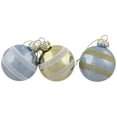 thumbnail image 3 of Northlight Floral and Striped Christmas Glass Ball Ornaments - 2.5" (60mm) - Multi - 12ct, 3 of 9