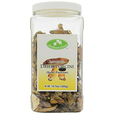 Fresh Porcini Mushrooms - Mushroom House Dried Porcini, Super Premium, 10.5 Ounce