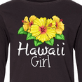 thumbnail image 4 of Inktastic Hawaii Girl Hibiscus Flowers Long Sleeve Youth T-Shirt, 4 of 5