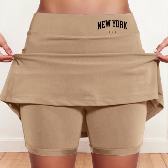 Women's Mid Rise Culottes With Pocket Sports Casual Fashion Printed Skirt Poodle Skirt for Girls Girls Sequin Skirt Trendy Skirts Bikini Skirt Bohemian Skirts for Women Long Jean Skirt Sweat Skirt