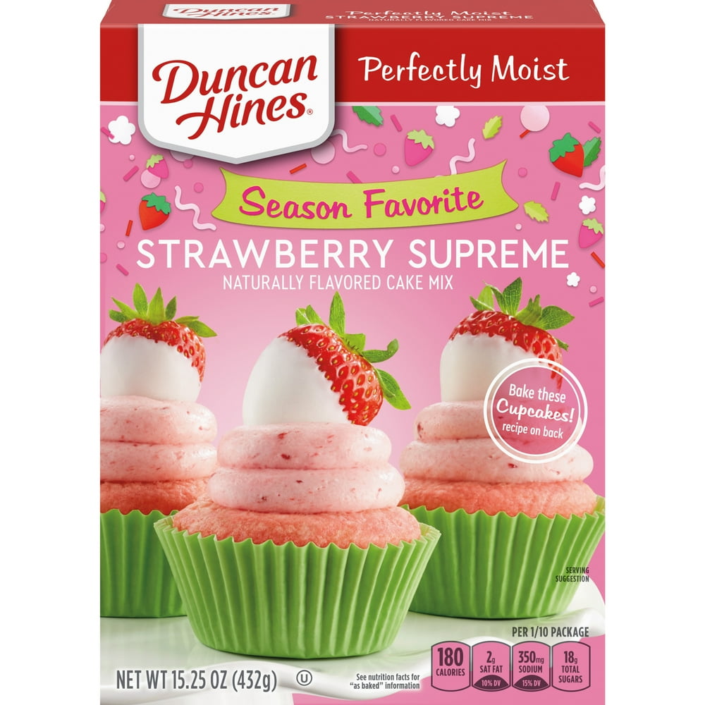 (2 Pack) Duncan Hines SIGNATURE LAYER CAKE MIX Strawberry ...