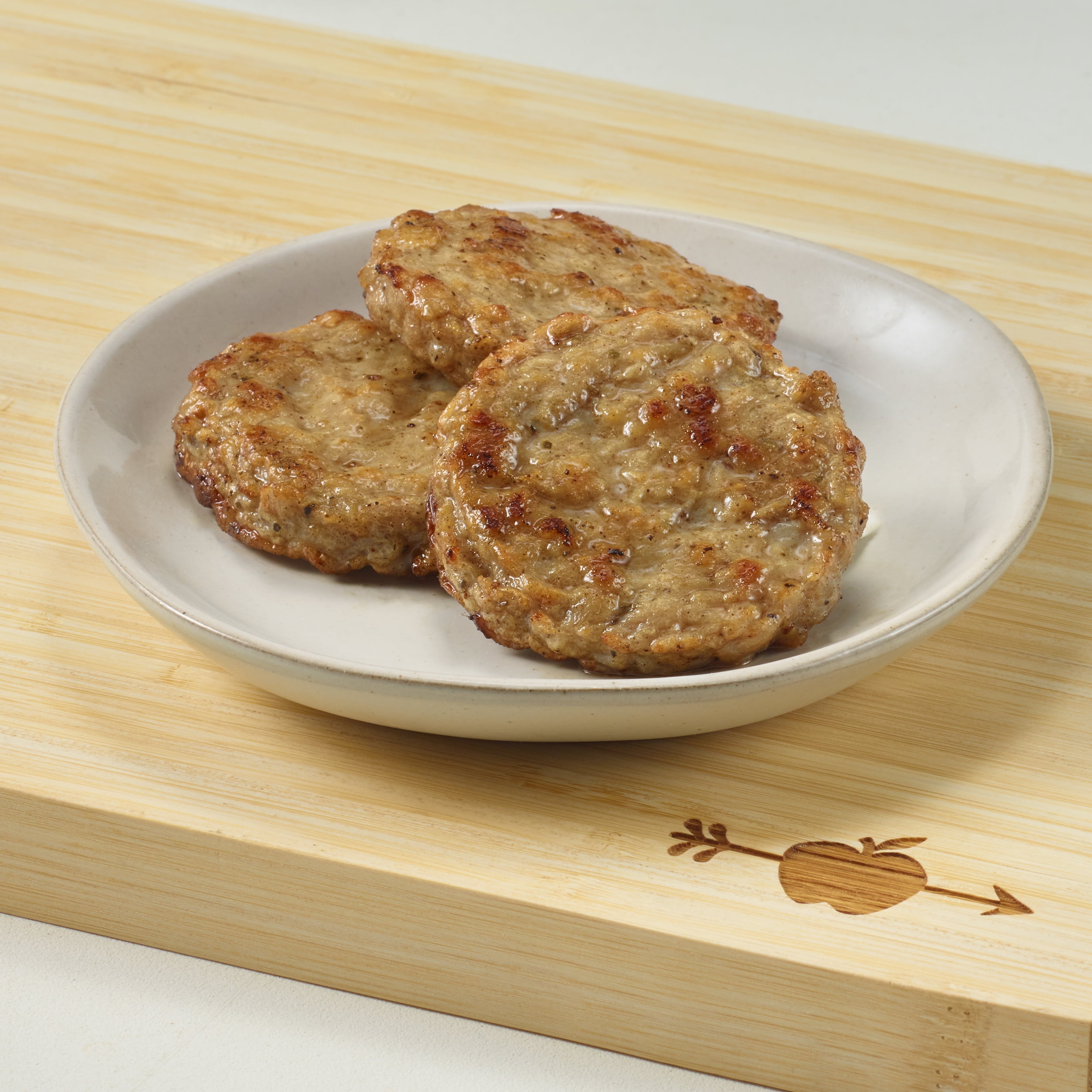 Applegate Natural Chicken & Maple Breakfast Sausage Patties, 16 oz, GF, Resealable Bag (Frozen), About 15 Pieces per Bag