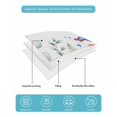 thumbnail image 4 of Quilts Queen Size Bedding Set, Blue Red Flowers Reversible Summer Quilt 3 Pieces, Elegant Spring Floral Butterfly Watercolor Lightweight Bedspreads Coverlets with 2 Pillow Shams for All Seasons, 4 of 5