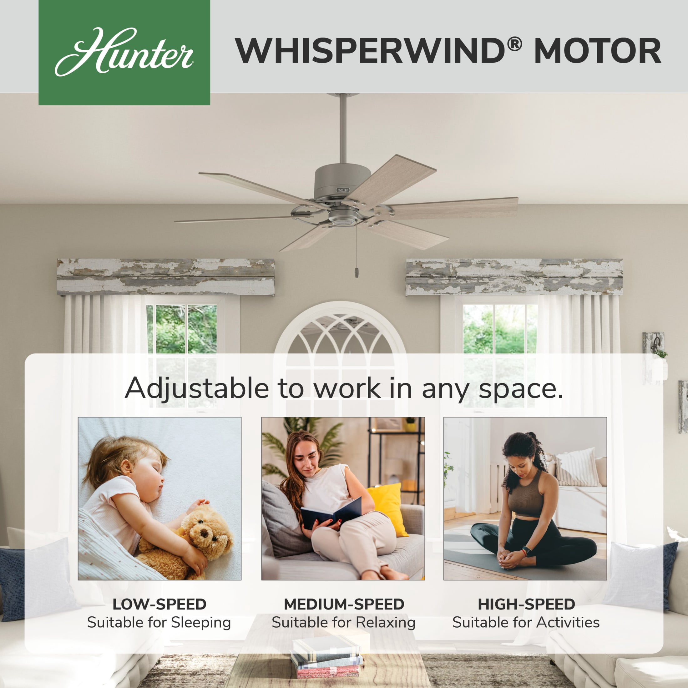 Hunter Fan 51817 Gilrock 52-Inch Modern Farmhouse Pakistan