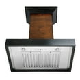 thumbnail image 4 of Zline Kitchen and Bath ZLINE 48 in. Wooden Wall Mount Range Hood in Antigua and Walnut - Includes 760 CFM Motor, 4 of 9
