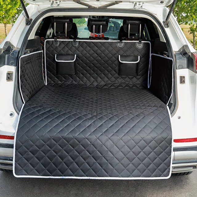Tapis Imperméable pour Coffre de SUV - Doublure Matelassée Résistante aux Rayures Protège contre la Poussière et les Poils d'Animaux, Polyester Facile à Nettoyer pour une Utilisation Toutes Saisons dans la Plupart des Véhicules