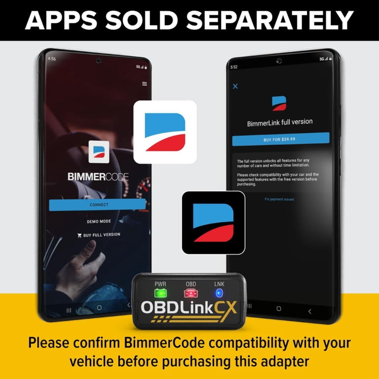OBDLink CX - Designed For Bimmercode Bluetooth 5.1 BLE OBD2
