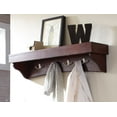 thumbnail image 6 of Alaterre Shaker Cottage Bench/Coat Hooks with Tray, Espresso, 6 of 9