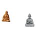 thumbnail image 1 of Estatua de Buda Mono del Corazón de Jesús, figura coleccionable para pasillo, dormitorio, oficina, escritorio, chimenea, hotel, patio trasero, 1 of 8