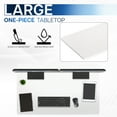 thumbnail image 4 of VIVO White 48 x 30 inch Universal Table Top for Sit to Stand Desk Frames, 4 of 8
